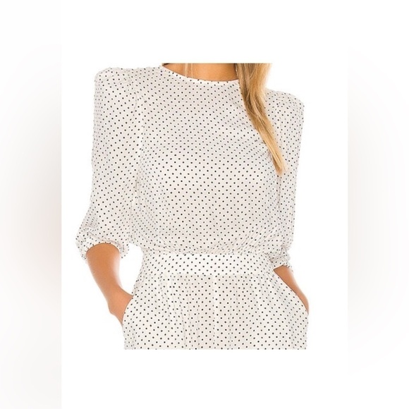 WeWoreWhat Polka Dot Balloon-Sleeve Romper size 2 NWT - Picture 3 of 7